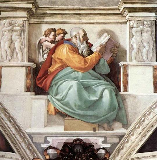 Michelangelo Buonarroti Zechariah oil painting picture